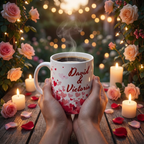 Personalized Love Mug – Custom Couple's Name Gift for Her with Heart Design