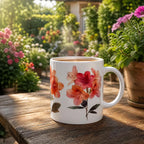 Colourful Azalea Flower Mug