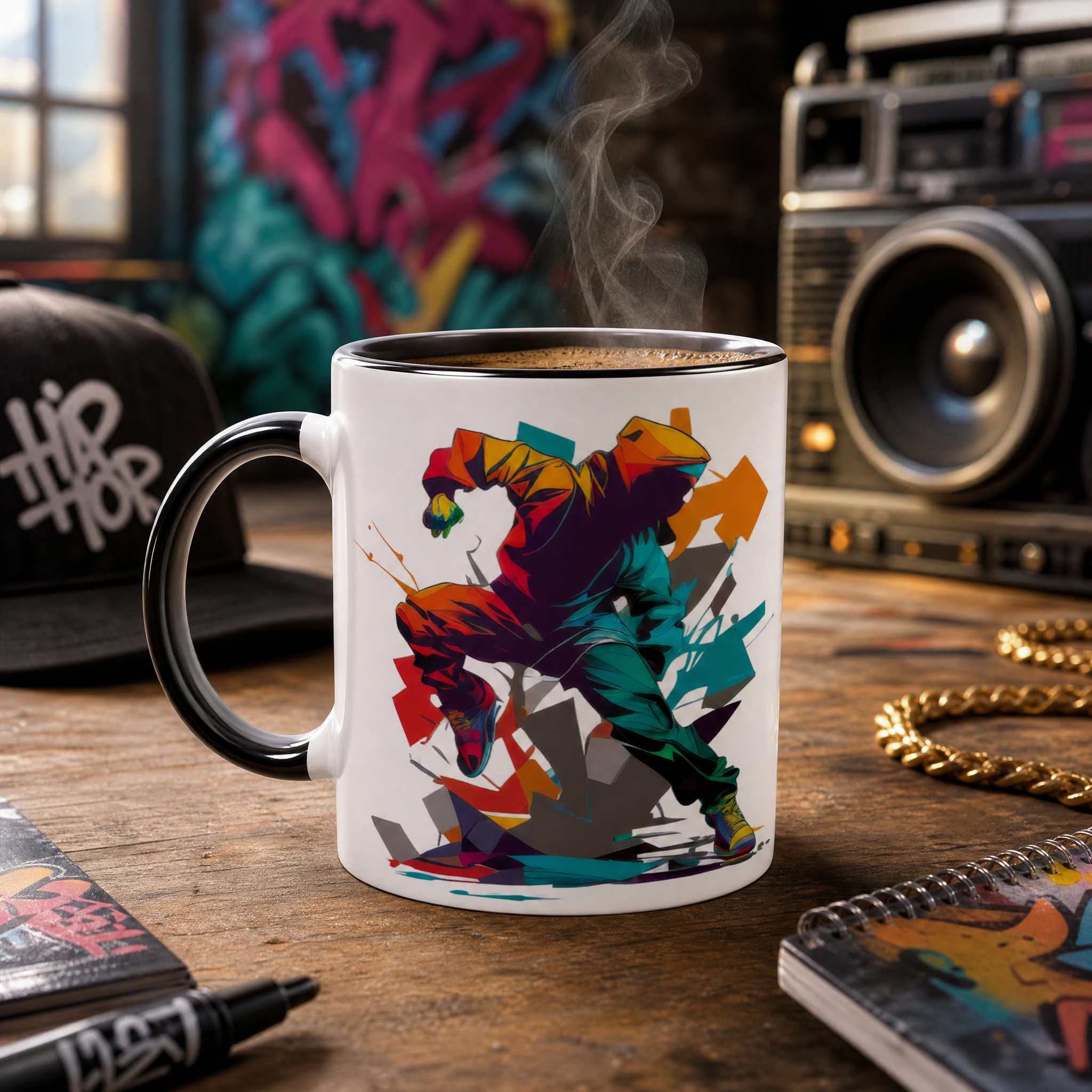Hip-hop Breakdance Dance Coffee Mug – Stylish Ceramic Mug for Enthusiasts