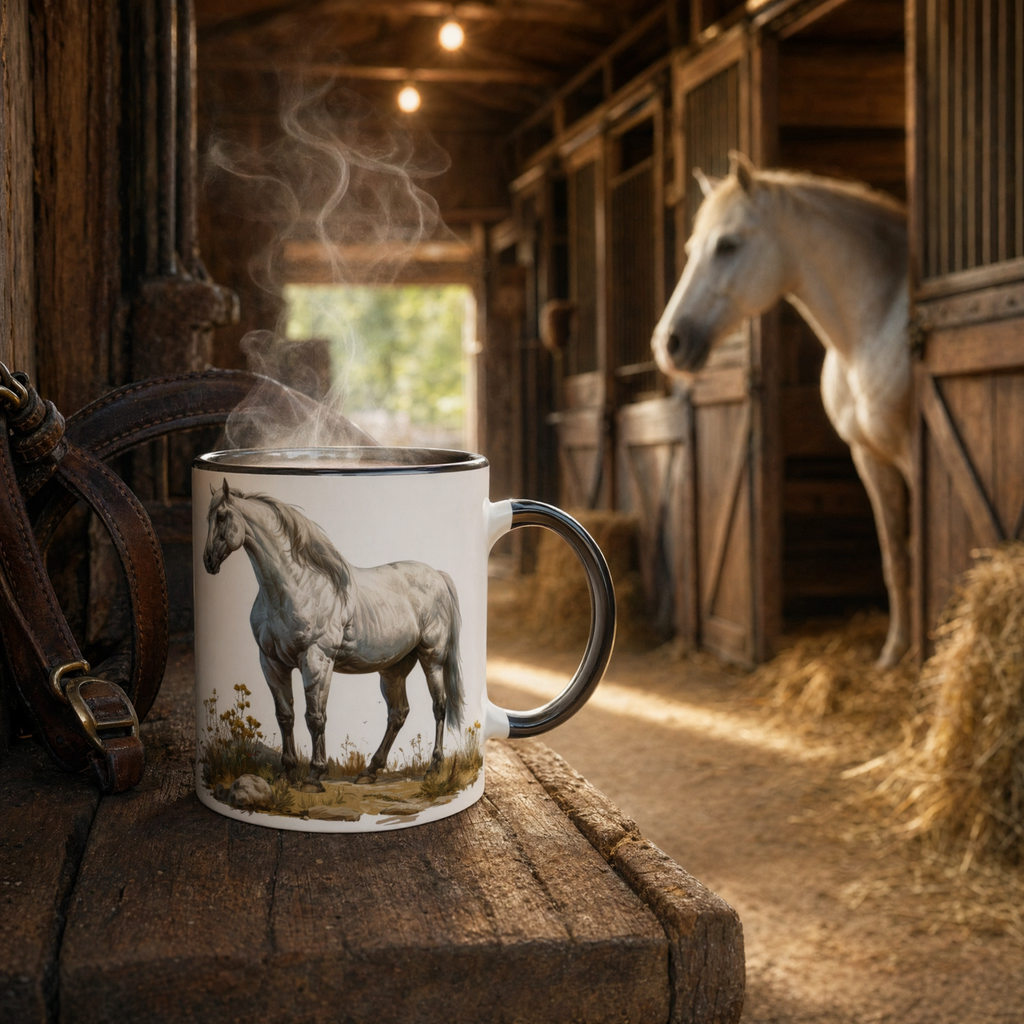 Horse Mug Gift – Perfect for Equestrian Lovers, Ceramic, Dishwasher & Microwave Safe