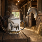 Horse Mug Gift – Perfect for Equestrian Lovers, Ceramic, Dishwasher & Microwave Safe