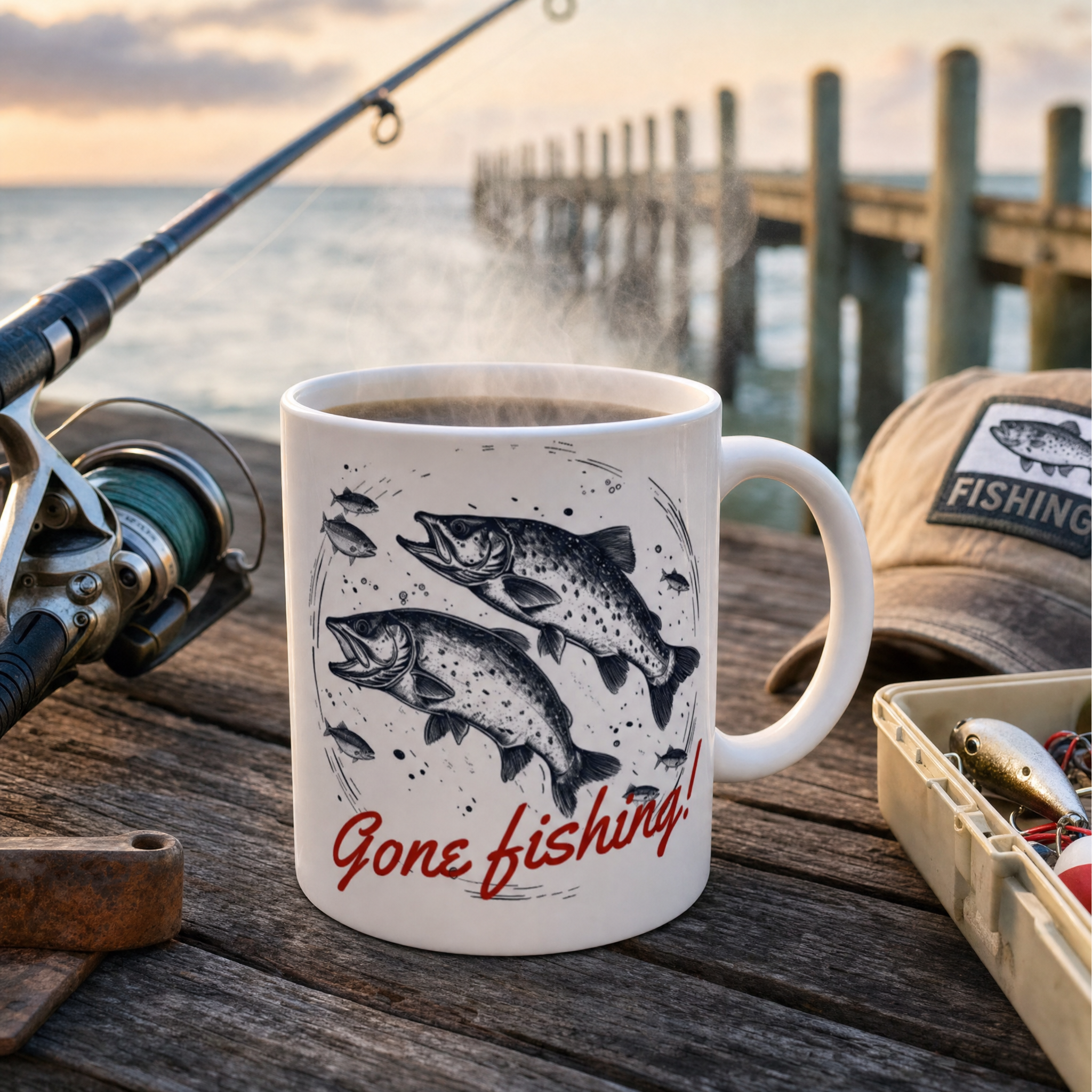Love Fishing Coffee Mug
