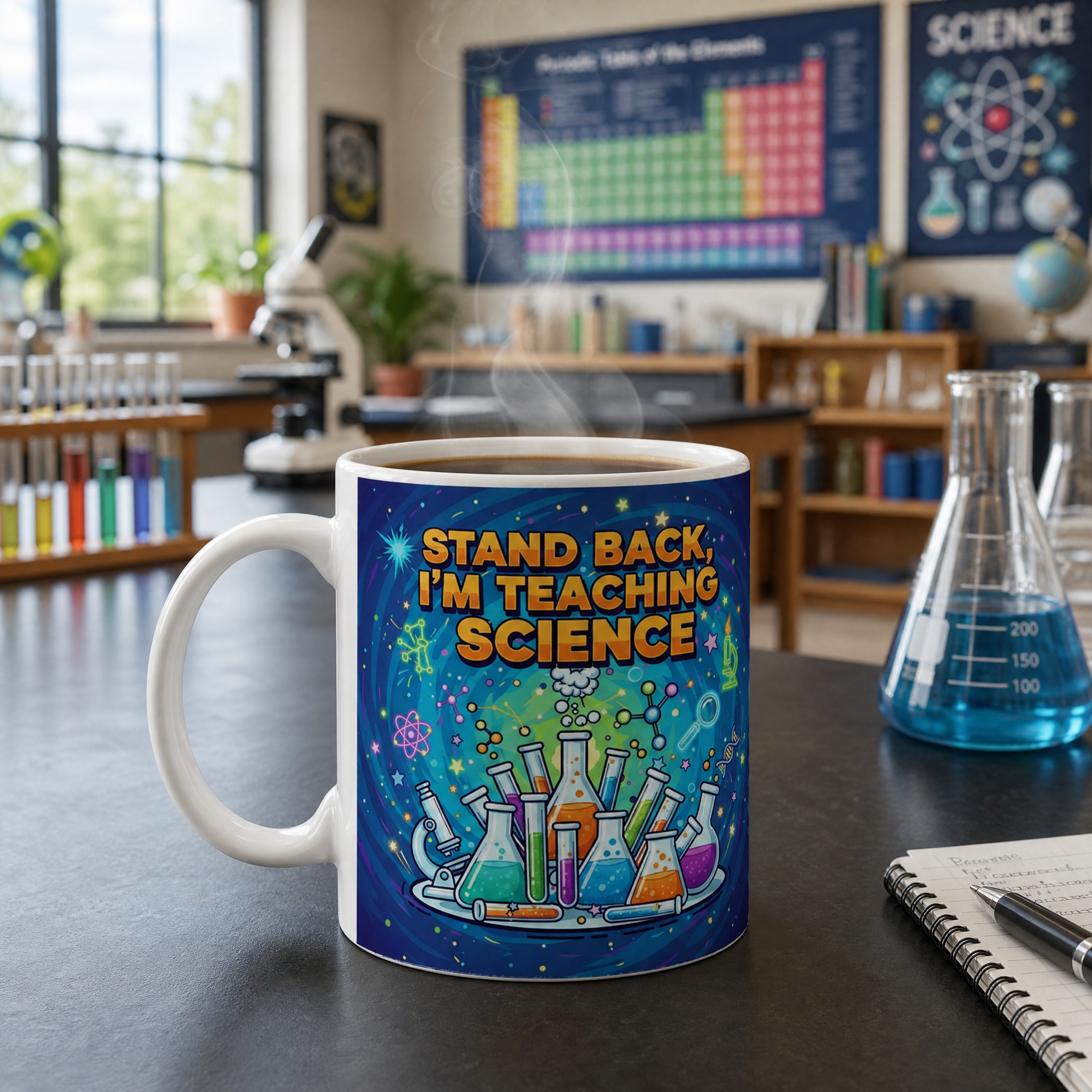 Colourful Science Teacher Ceramic Mug