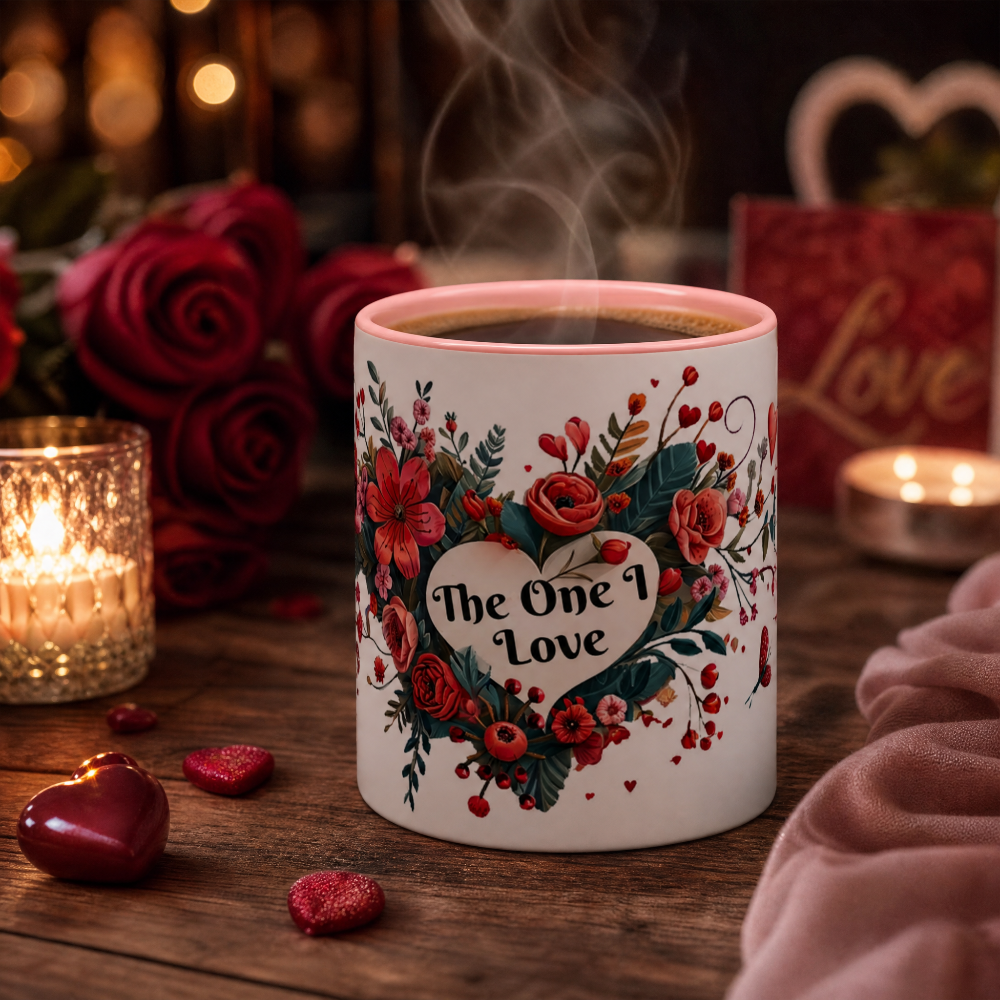 The One I Love Ceramic Mug – Perfect Gift for Her or Him, Anniversary Present