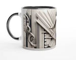 Art Deco Design Classic Elegant Silver Lady Mug
