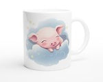 Cute Piglet Cartoon Ceramic Coffee Mug - Gift Idea
