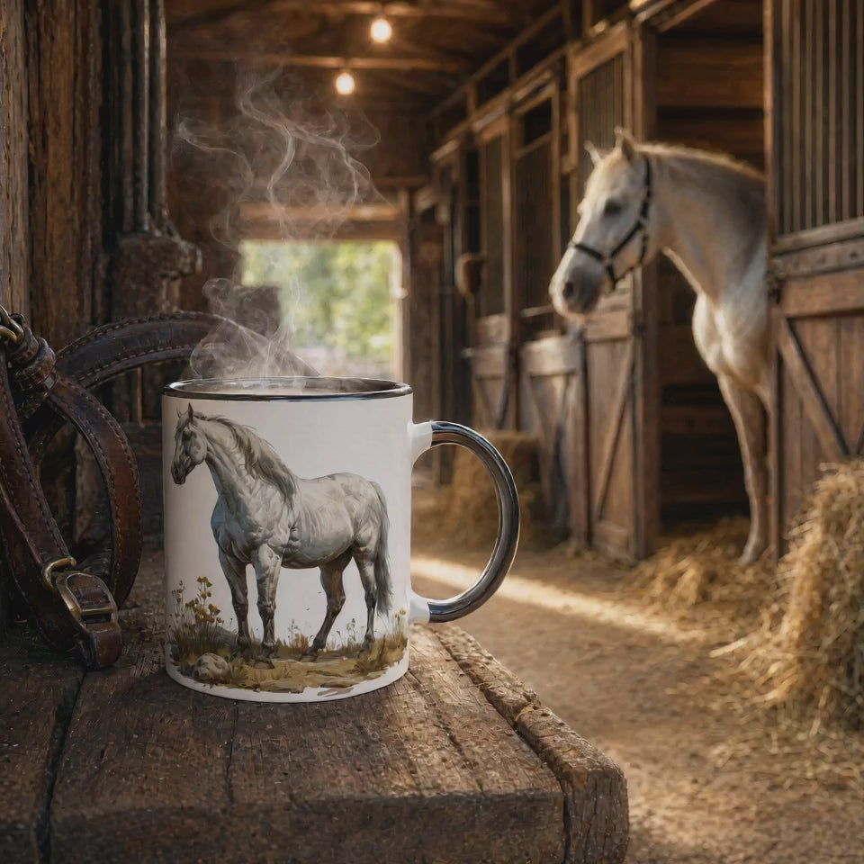 Horse Mug Gift – Perfect for Equestrian Lovers, Ceramic, Dishwasher & Microwave Safe